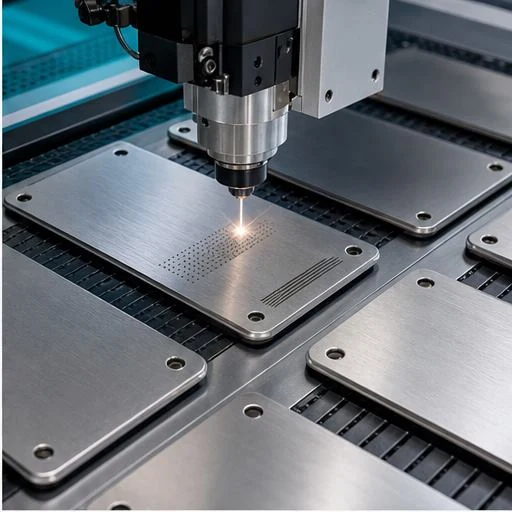 Metal nameplate marking