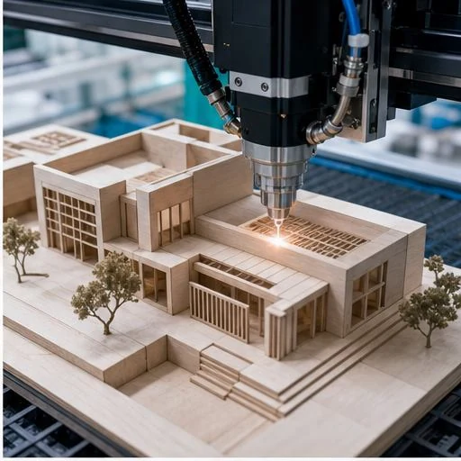 Architectural model cutting