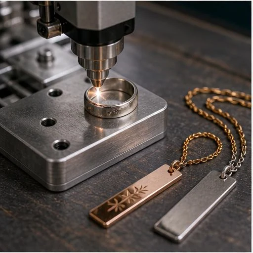Jewelry and metal marking