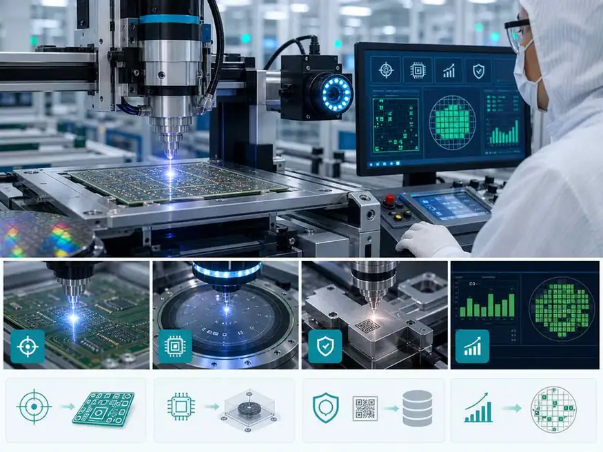 Electronics and semiconductor laser processing