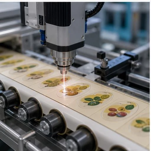Label cutting and kiss cutting