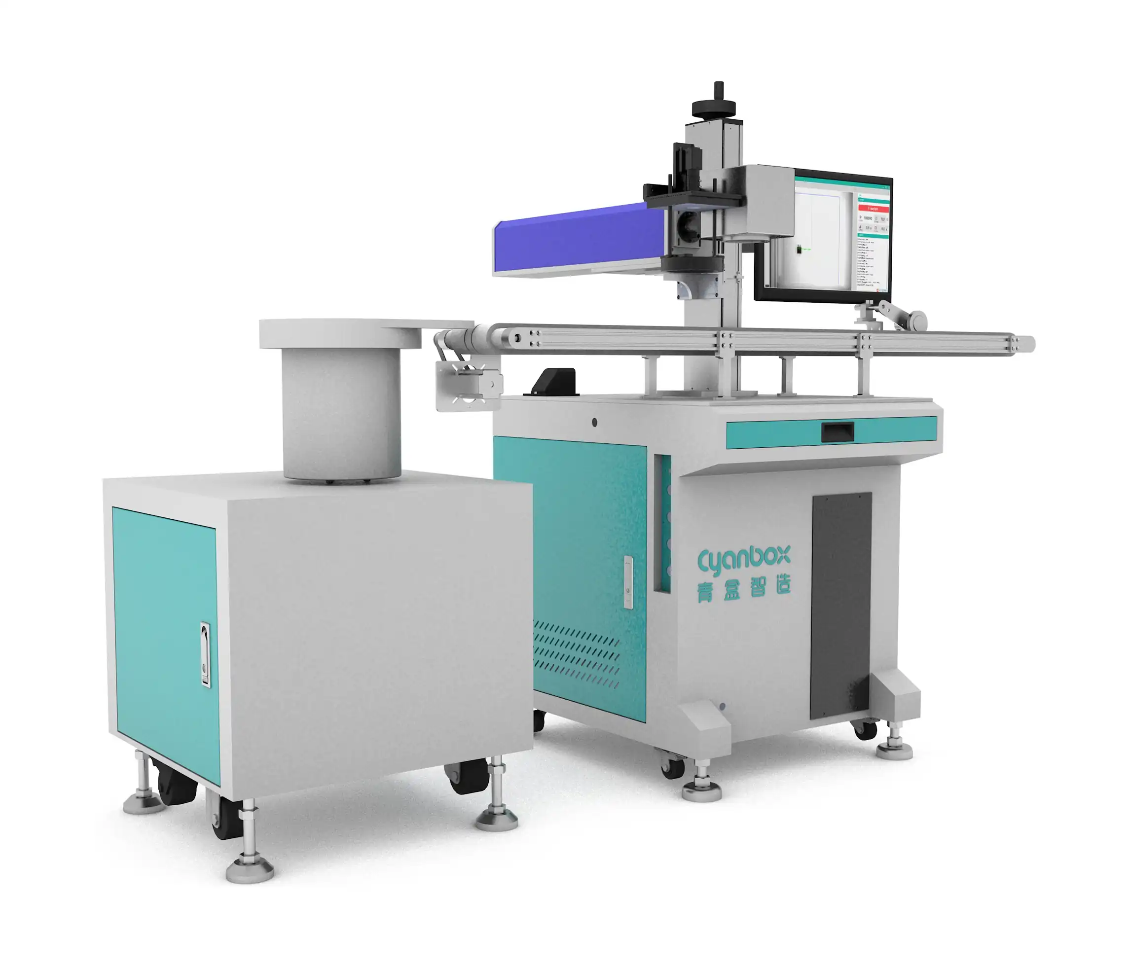 button-automatic-flying-vision-laser-marker-application